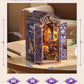 ROBOTIME Book Nook Kit, DIY Miniature House Kit, 3D Wooden Puzzle Bookends, Witch Study Room Bookshelf Decor, Creative Unique Gifts for Adults (Magic