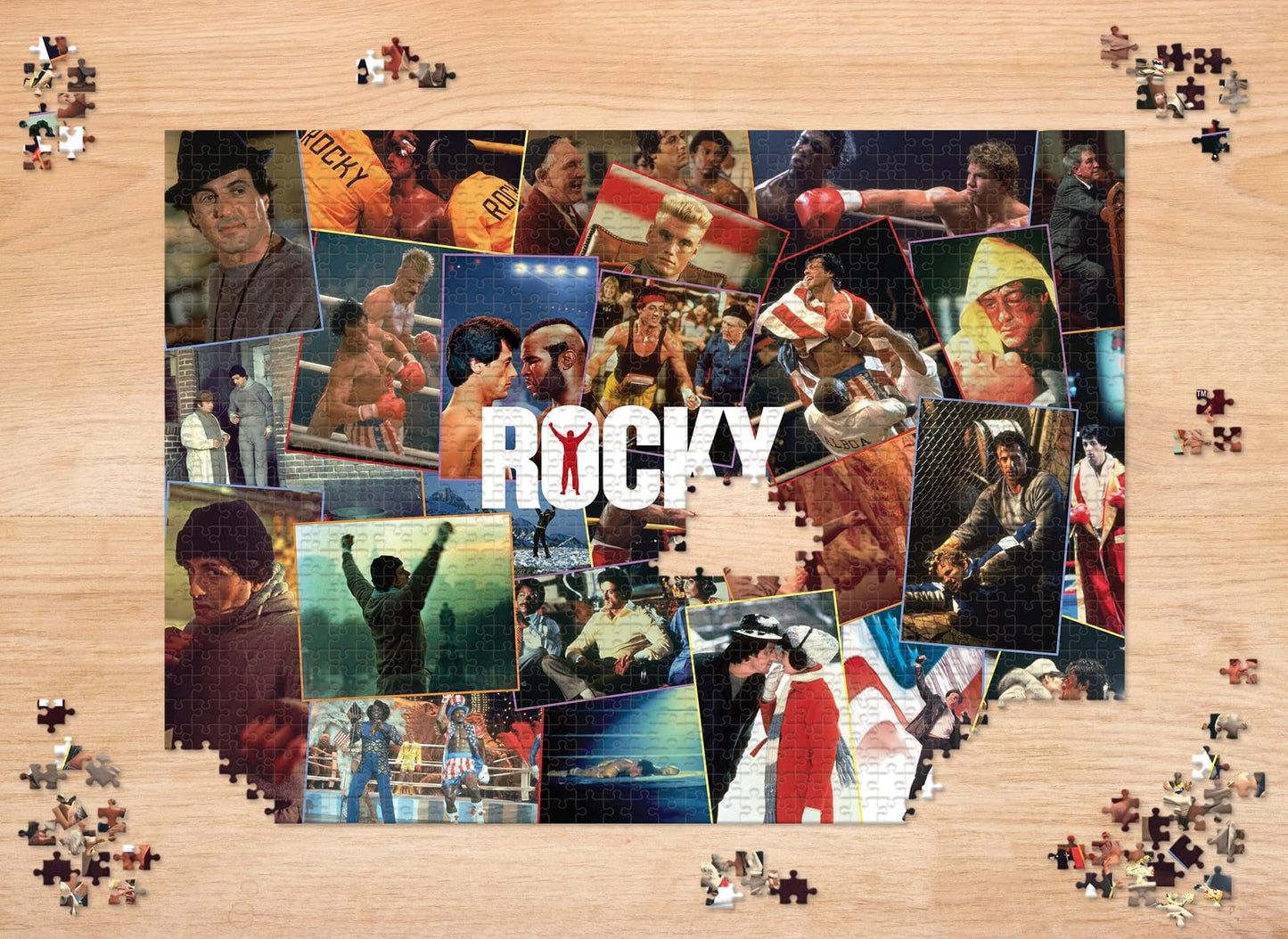 Rocky Movie Collage 1000-Piece Jigsaw Puzzle | Fun Brain Teaser, Toys & Games | 28 x 20 Inches