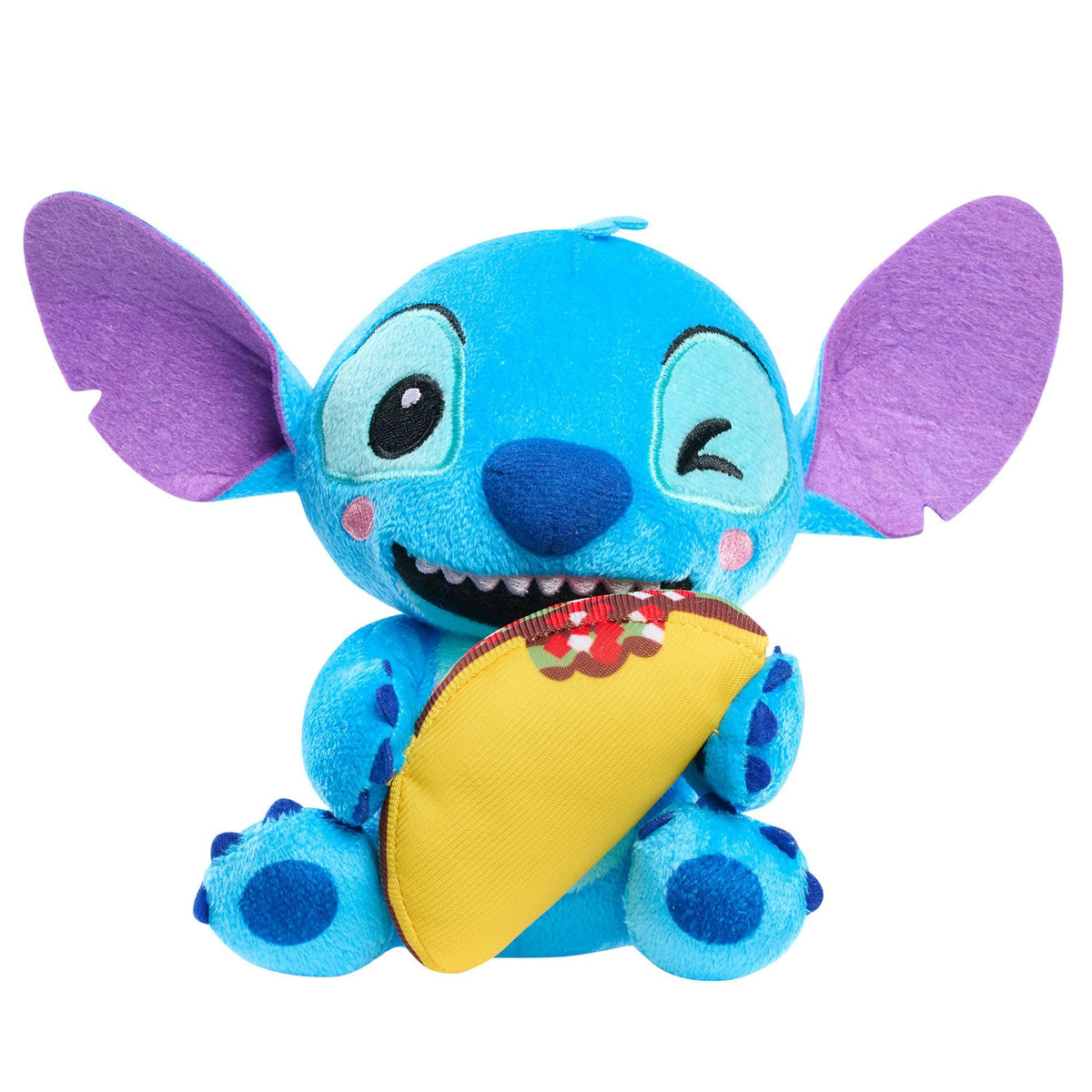 Disney Stitch Small 7-inch Plush Stuffed Animal, Stitch with Taco, Easter Basket Fillers, Gifts, Presents, Kids Toys for Ages 2 Up by Just Play, Kids