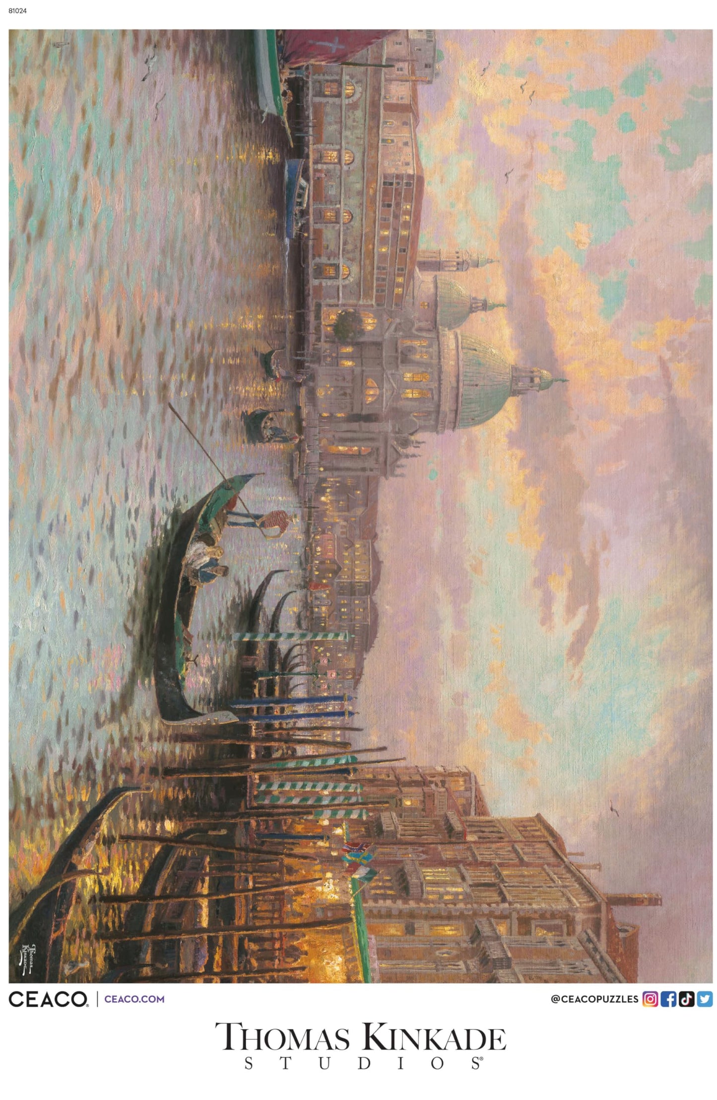 Ceaco - Thomas Kinkade - Venice - 1000 Piece Jigsaw Puzzle - Relaxing and Fun Activity for Adults