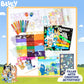 Horizon Group USA Bluey Ultimate Activity Backpack, 10+ Creative Projects in a Reusable Bag, Less-Mess Toddler Toys, Road Trip Essentials for Kids