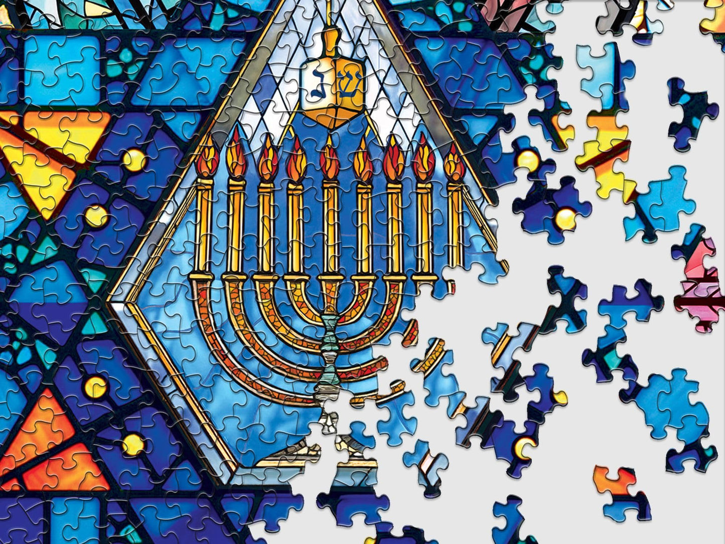 Springbok Star of David 500 Piece Round Jigsaw Puzzle for Adults