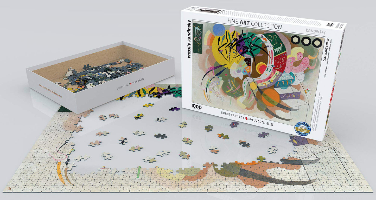 EuroGraphics Dominant Curve by Wassily Kandinsky (1000 Piece) Puzzle (6000-0839), White