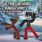 Zing StikBot Christmas Crew Pack - 7 Festive Themed Poseable Action Figures with Holiday Accessories, Stop Motion Animation Toy for Kids