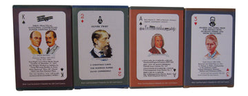U.S. Games Systems, Inc. Educational Playing Card Games Bundle - 4 Items: Authors, Explorers, Inventors & Scientists Card Games (Ages 10+)