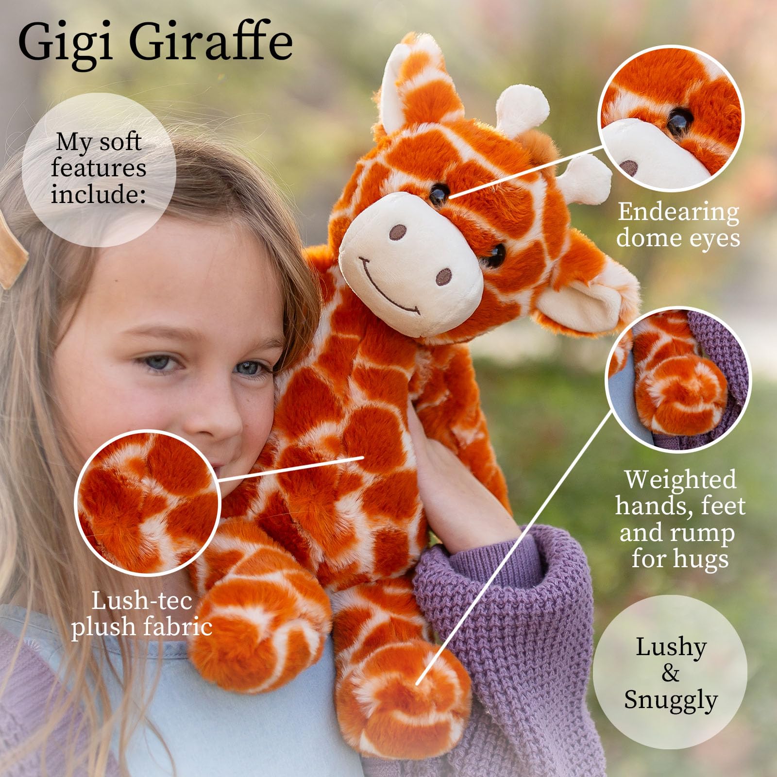 World's Softest Plush Stuffed Animal for Baby, Toddler, Kids, Adults - Adorable Toy Made from Kid-Friendly, Quality Materials - Lushee Giraffe 16"