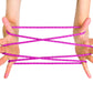 House of Marbles Cat's Cradle Classic String Game, Traditional Finger Loop Toy with Illustrated Instructions for Hand String Figures, Screen-Free