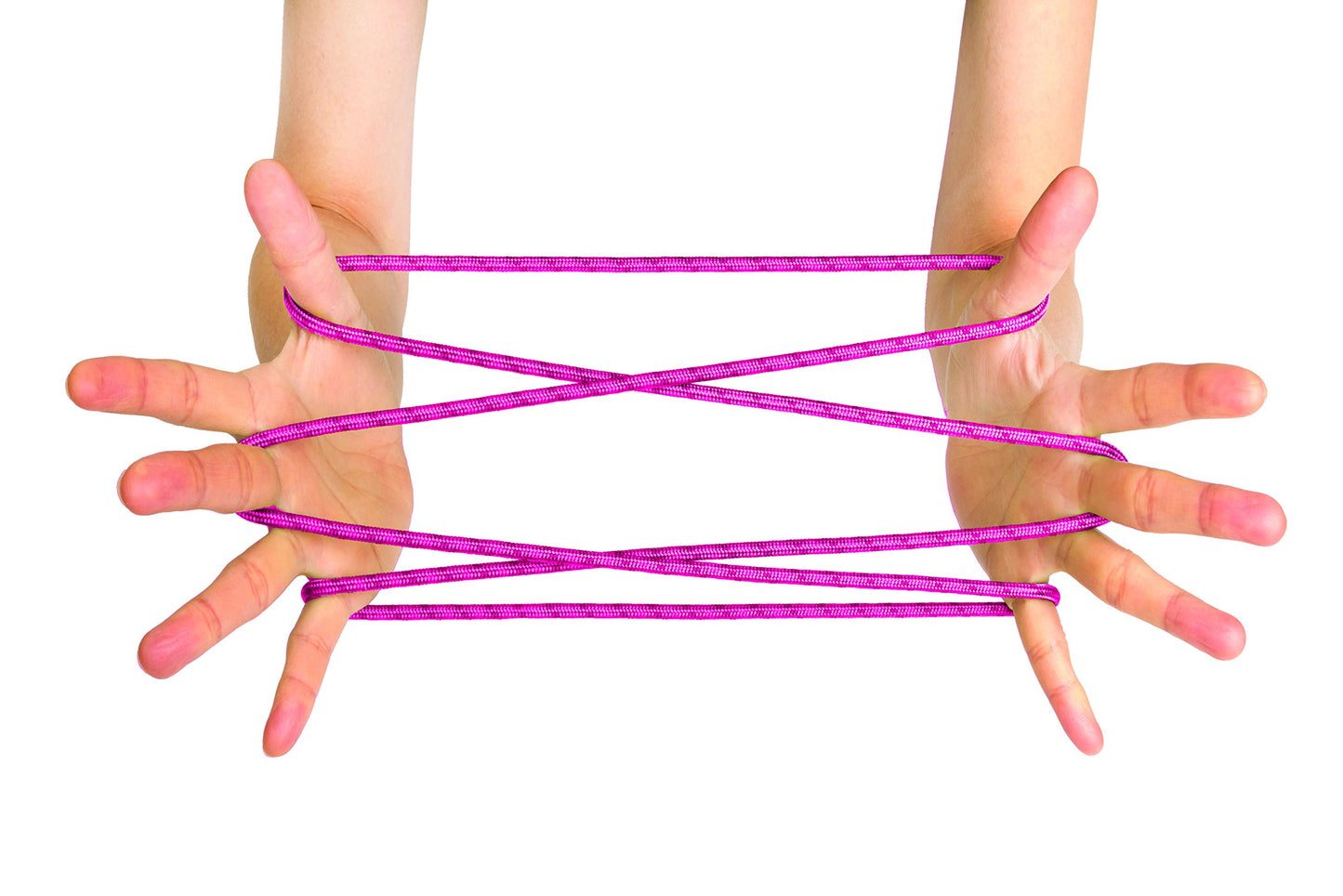 House of Marbles Cat's Cradle Classic String Game, Traditional Finger Loop Toy with Illustrated Instructions for Hand String Figures, Screen-Free
