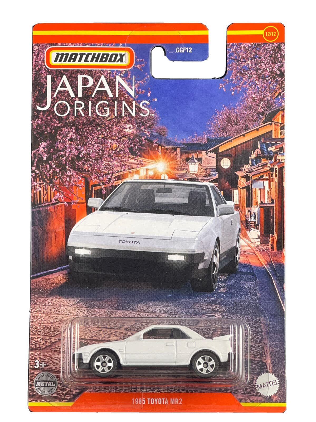 Matchbox Japan Origins 1985 Toyota MR2 12/12 (White)