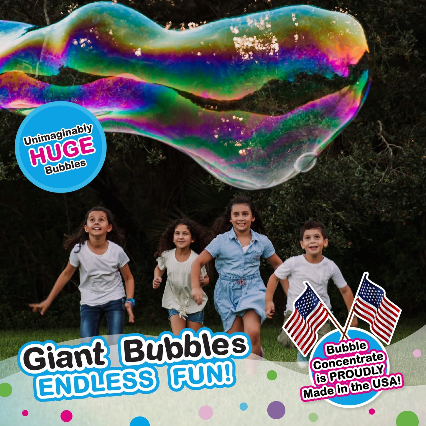 WOWMAZING Big Bubble Concentrate - Solution Making Bubbles (Makes up to 33 Gallons) - Just Add Water - Made in USA…