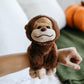 The Petting Zoo Bigfoot Yeti Stuffed Animal Plushie Slap Bracelet, Gifts for Kids, Slapstix Wildlife Animals, Brown Bigfoot Plush Toy, 9 inches