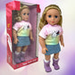 18 Inch Dolls with Soft Hair and Accessories - Soft Body 18 inch Doll with Poseable Vinyl Arms & Legs, Dress Outfit - Cute 18" Doll Set for Girls