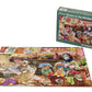 Vermont Christmas Company Kittens in The Kitchen Jigsaw Puzzle 100 Piece, Large Pieces Perfect for Kids and Seniors