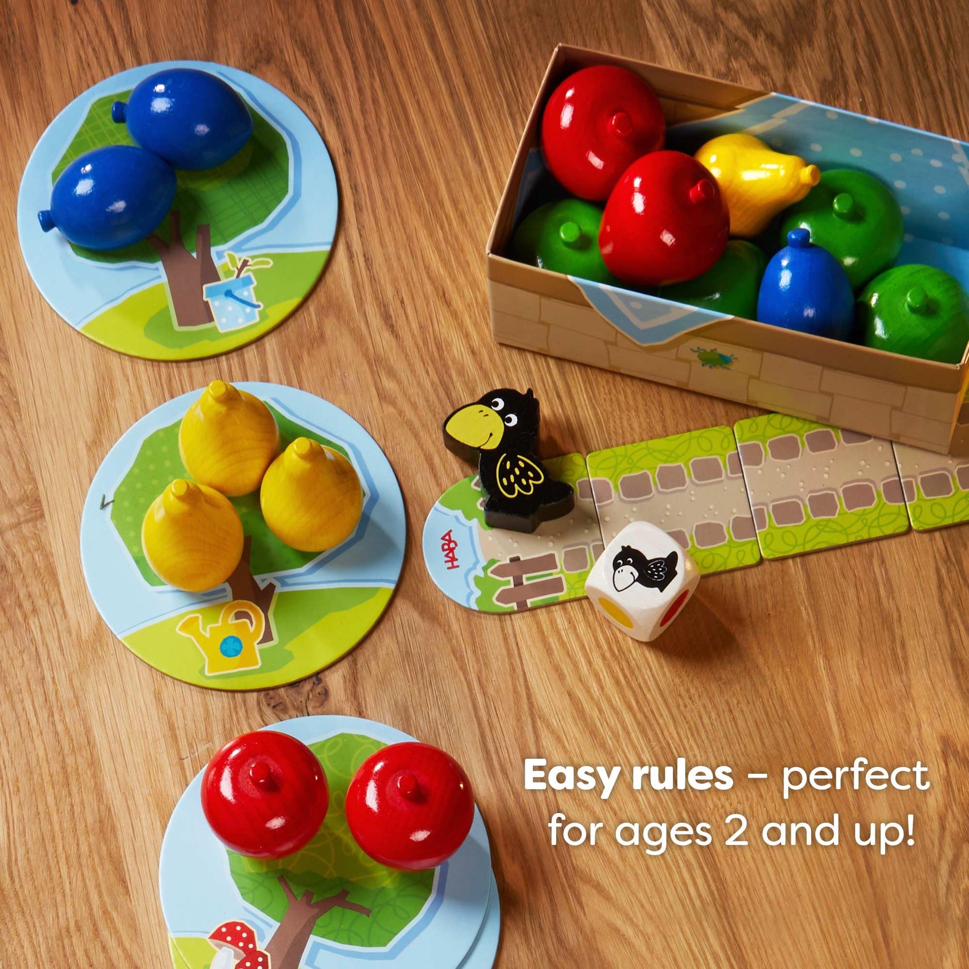 HABA My Very First Games - First Orchard Toddler Game - My First Orchard Game, Cooperative Toddler Board Games for 2 Year Olds - Made in Germany