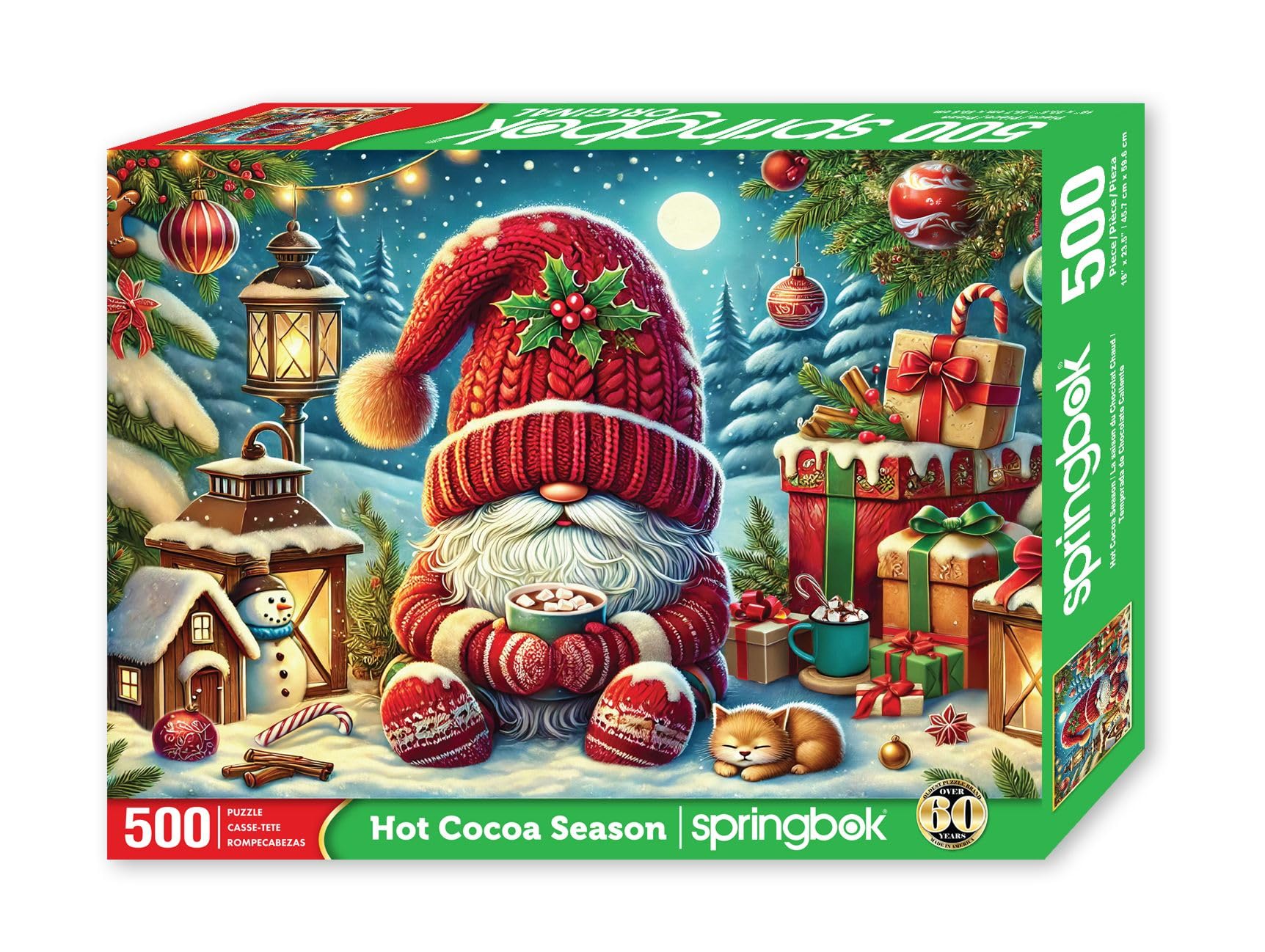 Springbok Hot Cocoa Season 500 Piece Jigsaw Puzzle for Adults and Family