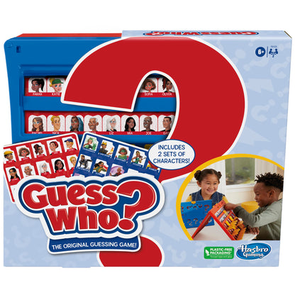 Hasbro Gaming Guess Who? Original,Easy to Load Frame,Double-Sided Character Sheet,2 Player Board Games for Kids,Guessing Games for Families,Ages 6