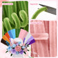 800 PCS Pipe Cleaner Flower Kit, 12 Colors Chenille Stems Craft Kit with Floral Stems, Tape, Stamens, Ribbons, Manual - Make DIY Flowers