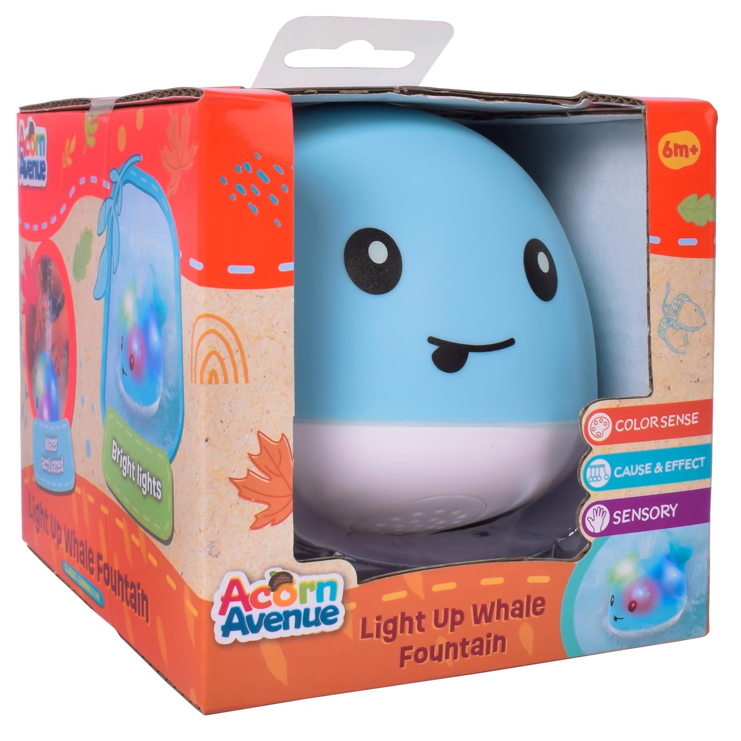 Whale Fountain Baby Bath Toys, Toddler Bath Toys for Kids Ages 1-3, Light Up Toy Sprinkler