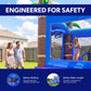 HeroKiddo 26x14 Enchanted Forest Inflatable Bounce House Dual Slide Pool
