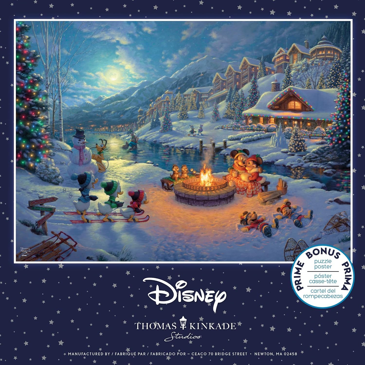 Ceaco - Thomas Kinkade Disney - Mickey and Minnie - 1000 Piece Puzzle