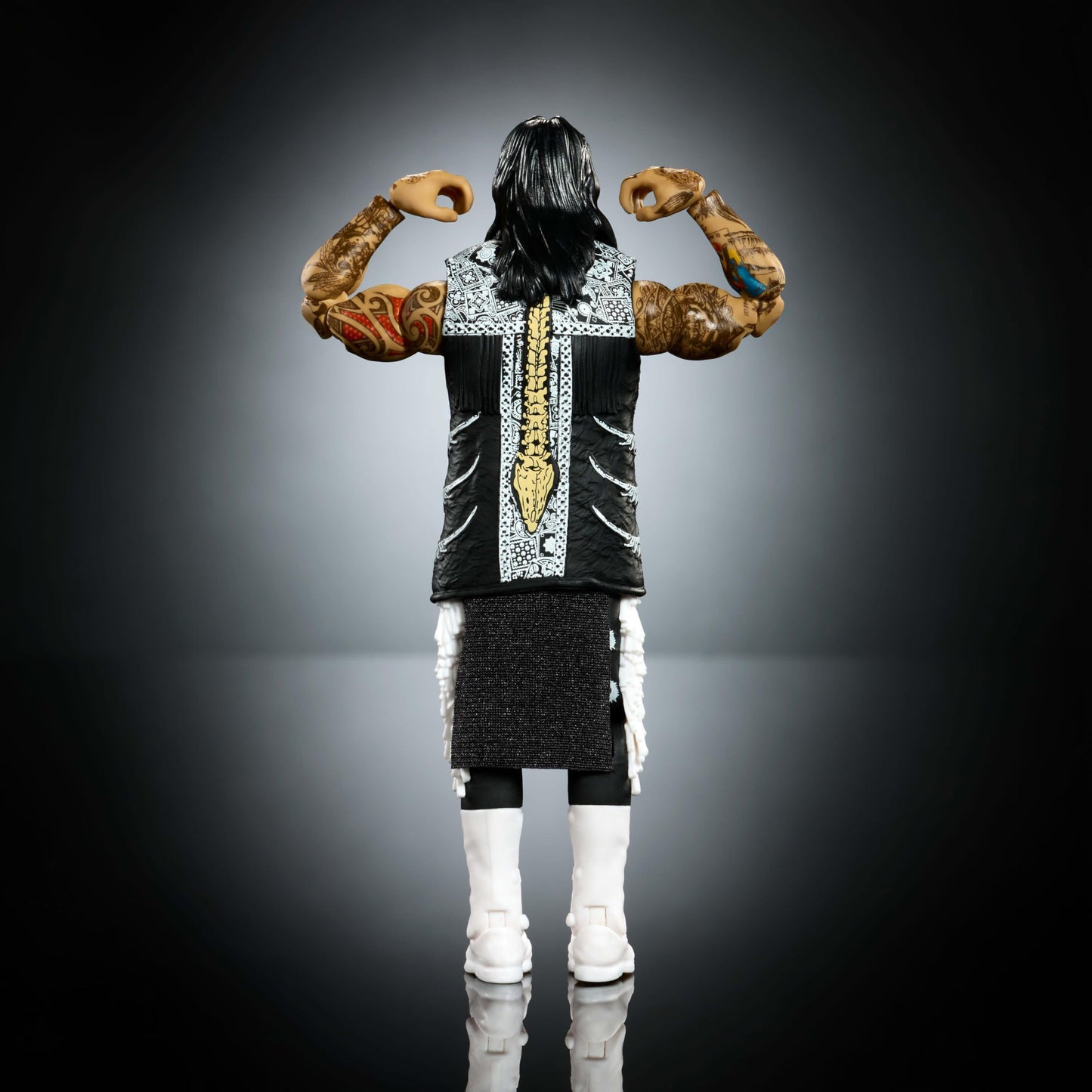 Mattel WWE Ultimate Edition Action Figure & Accessories Set, “Dirty” Dominik Mysterio 6-inch Collectible with Swappable Heads & Hands, 30 Articulation