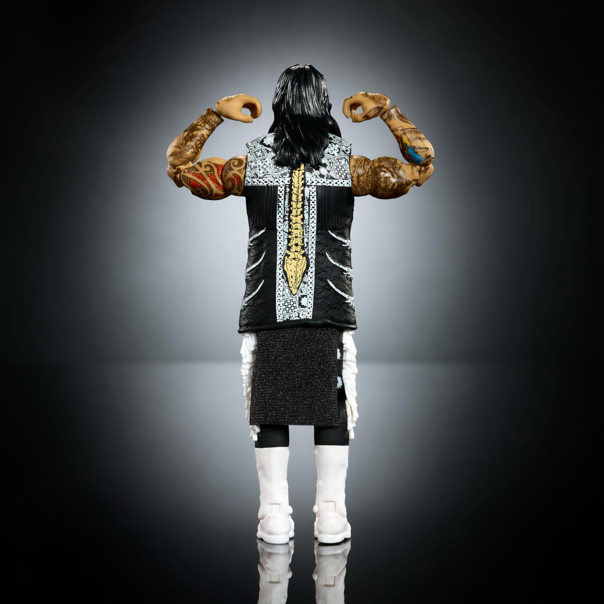 Mattel WWE Ultimate Edition Action Figure & Accessories Set, “Dirty” Dominik Mysterio 6-inch Collectible with Swappable Heads & Hands, 30 Articulation