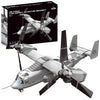 Apostrophe Games V-22 Osprey Tiltrotor Aircraft Building Block Set - 460-Pcs Plane for Kids Older Than 10 and Adults - Compatible with All Building