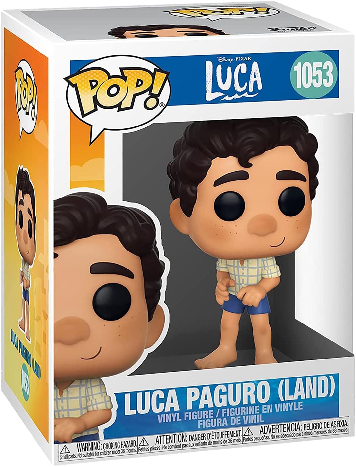 Funko POP Pop! Disney: Luca - Luca (Human) Vinyl Figure, 3.75 inches, Multicolor