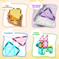 Anbalulu 182PCS Magnetic Tiles, Large Castle Building Blocks for Kids