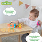 Kids Preferred Sesame Street Wooden Neighborhood Block Set with Storage Case, Toddler Sorting and Matching Blocks