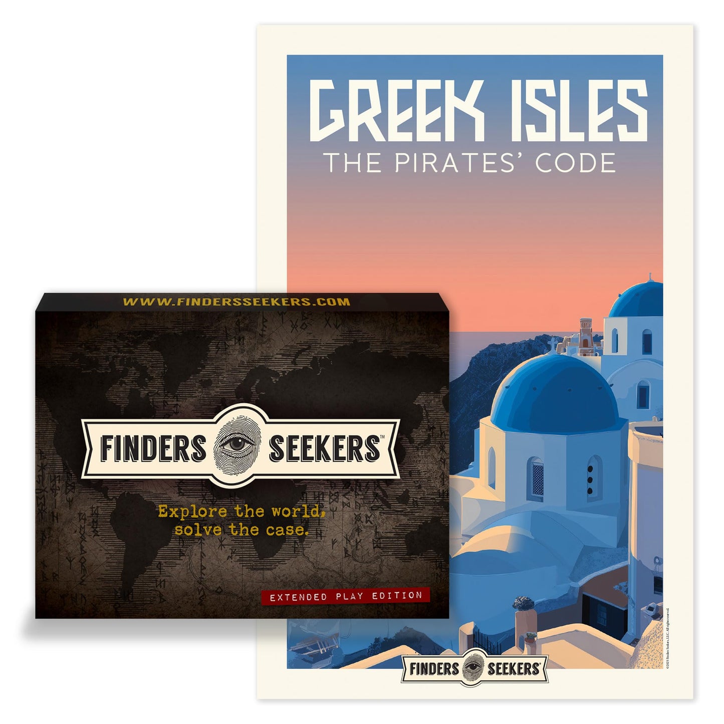 Finders Seekers Mystery Game | Greek Isles: The Pirates' Code - Be a Detective and Investigate an Unsolved Case, Escape Room Style Puzzles, for Game