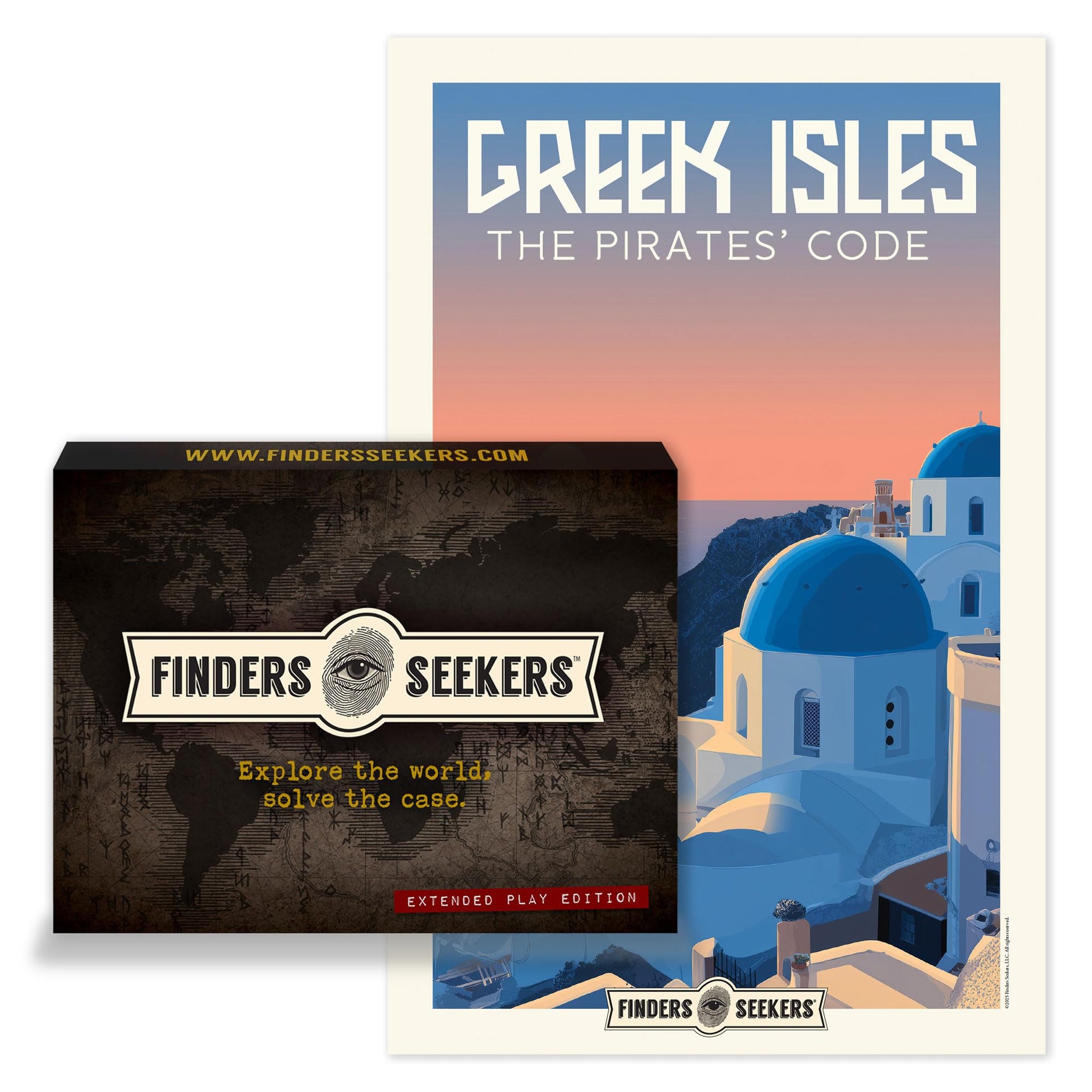 Finders Seekers Mystery Game | Greek Isles: The Pirates' Code - Be a Detective and Investigate an Unsolved Case, Escape Room Style Puzzles, for Game