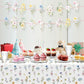 Wildflower Party Supplies Spring Floral Party Supplies Tableware with Wildflower Plates Napkins Cups Tablecloth Banner for Girls First Birthday Floral