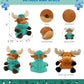 DolliBu Moose Doctor Plush Toy - Super Soft Moose Doctor Stuffed Animal Dress Up with Cute Uniform and Cap Outfit - Fluffy Toy Plush Gift for Doctor