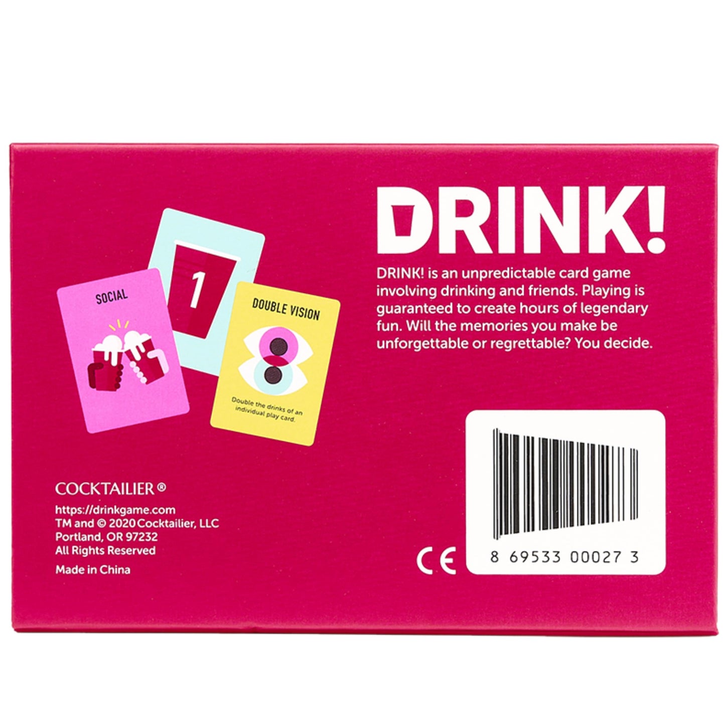 Cocktailier Drink! A Party Drinking Card Game for Adults | Game Night Fun for Groups | Perfect fo Bachelorette Parties, Camping, and Weekend Fun
