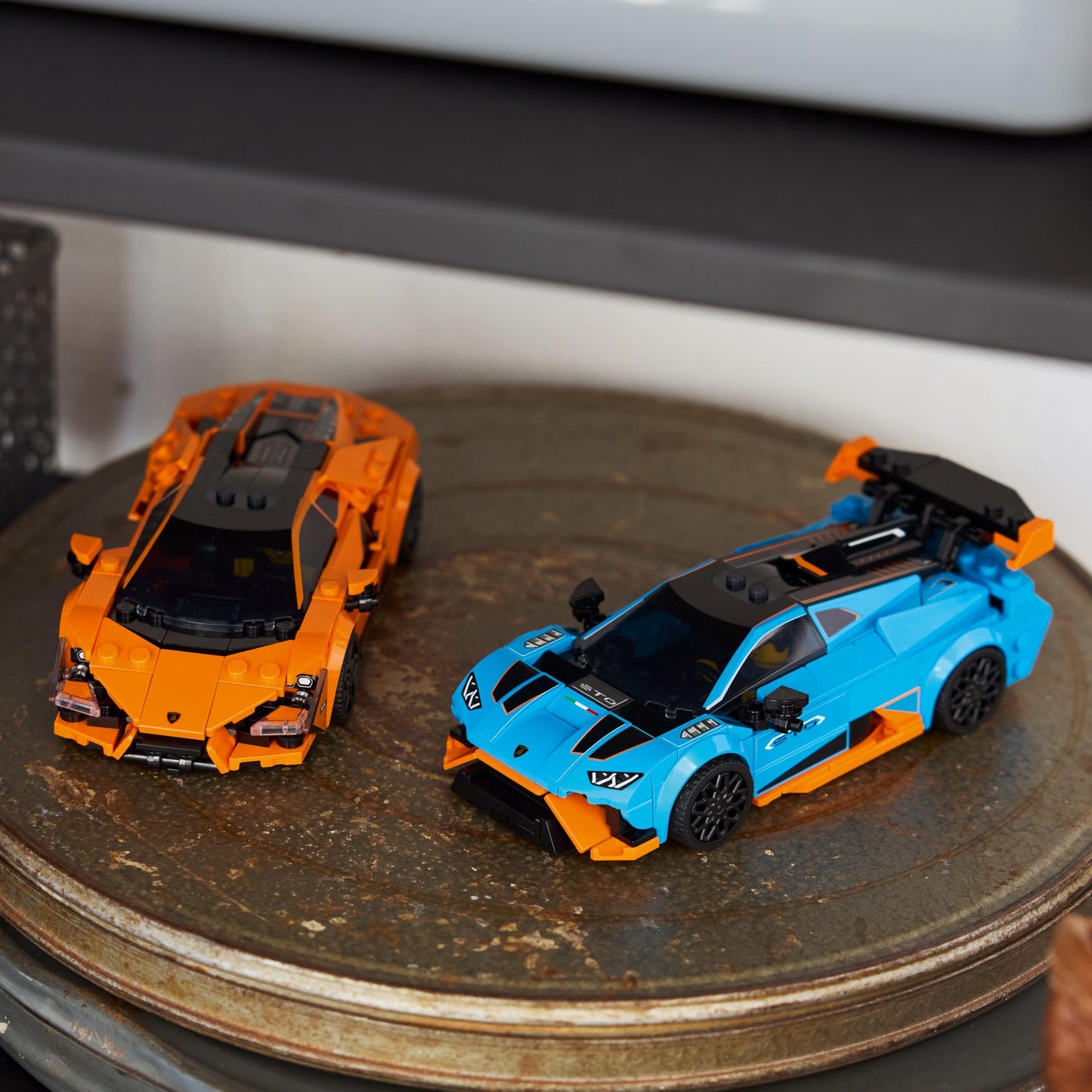 LEGO Speed Champions Lamborghini Revuelto & Huracán STO Car Toys - Building Toy for Pretend Play for Boys & Girls, Ages 10+ - Model Car Kit Display