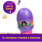 Dora, Rainforest Rhythms Microphone with Music, Sound Fx & Bilingual Phrases, Kids Toys for Girls & Boys Ages 3 and Up