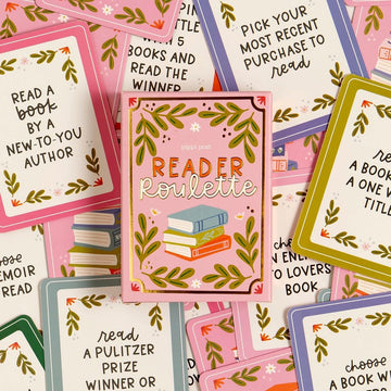 Pippi Post Reader Roulette Card Game, 54 Prompt Cards to Choose Next Book