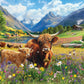 Highland Cows, Artist Series, Eurographics Jigsaw Puzzles, 1000 pcs