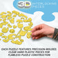 Yellow Rock'n Duck Crystal 3D Puzzle, 45-Pc Brain Teaser, Ages 12+