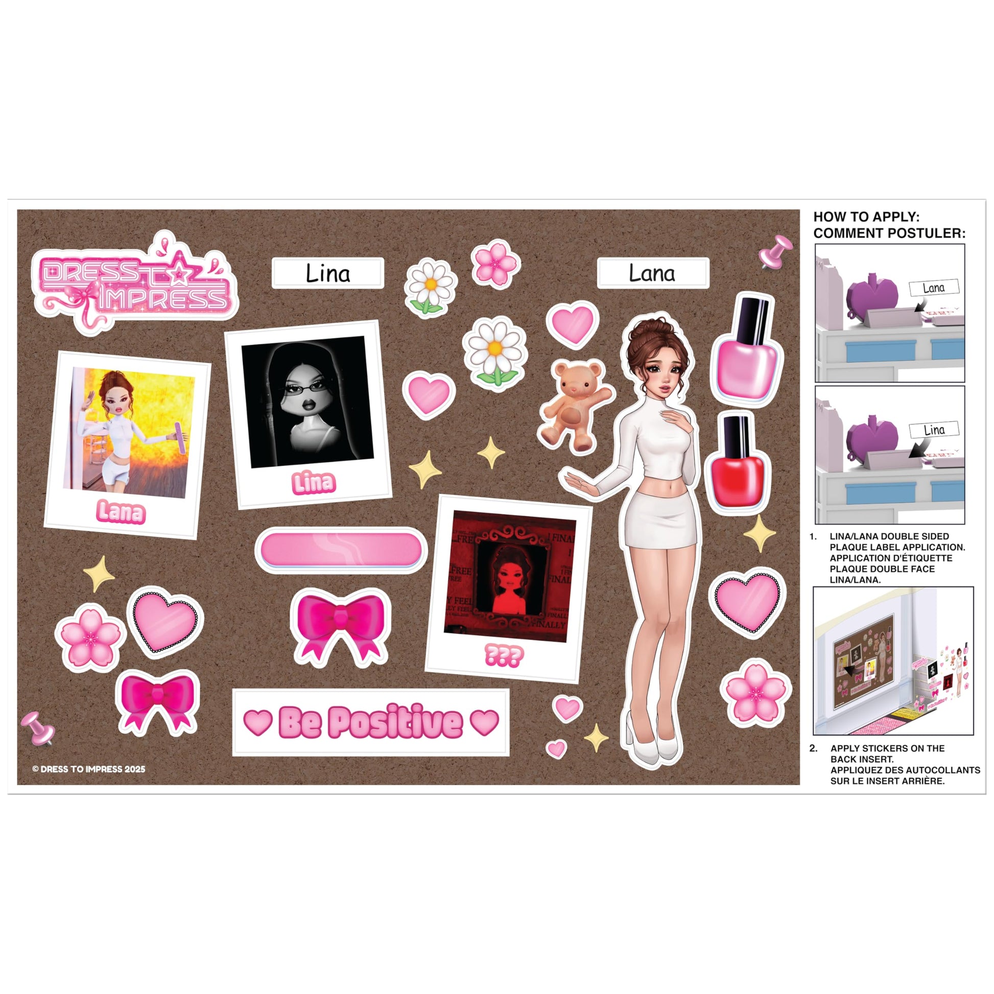 Dress To Impress - Lana Deluxe Fashion Doll Set - Series 1 Wave 1 - 11.5-Inch Tall Doll - Doll Playset, Accessories, Collector Card - Includes DLC