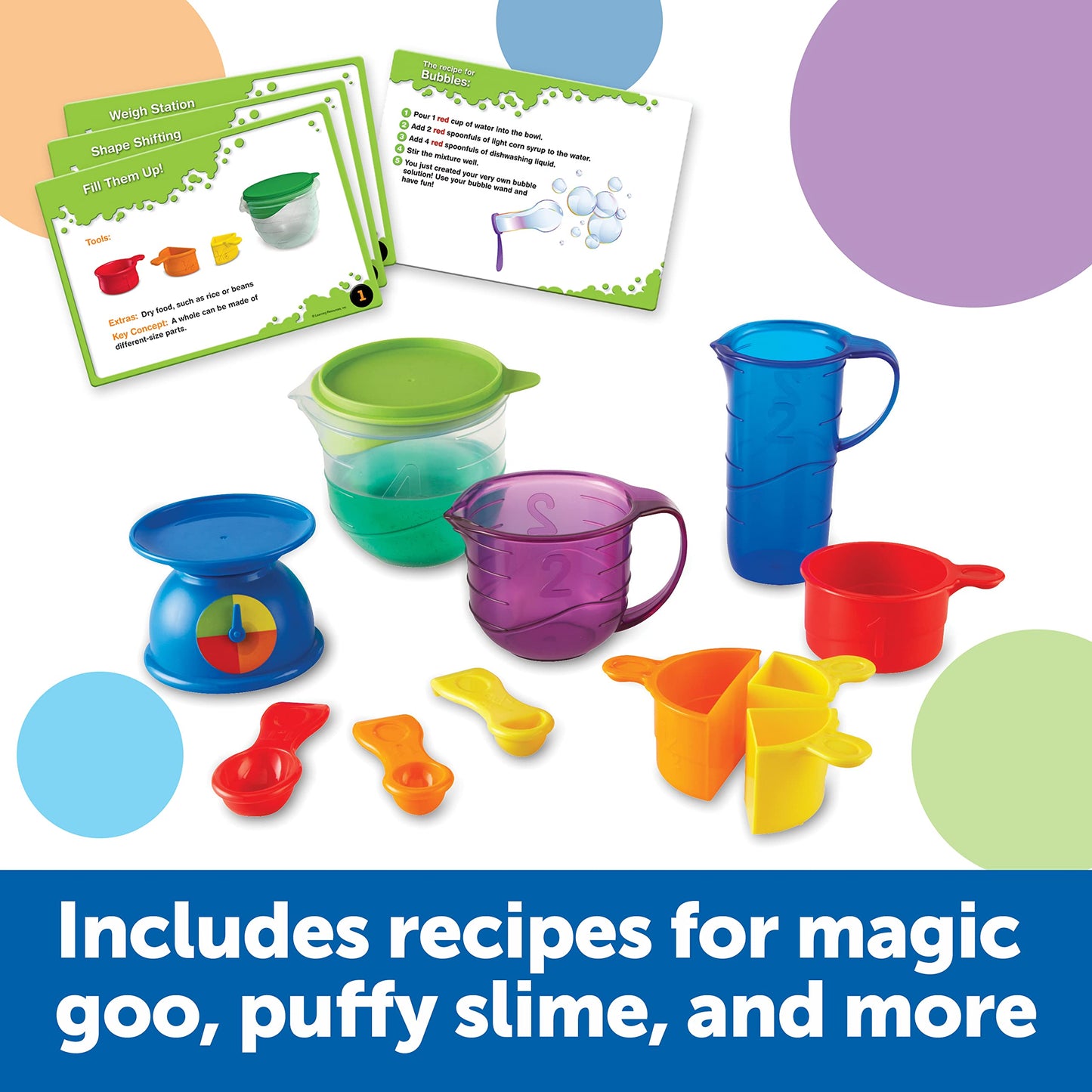 Learning Resources Mix And Measure Activity Set, Experiment Mixing Tools, 22 Pieces, Ages 3+