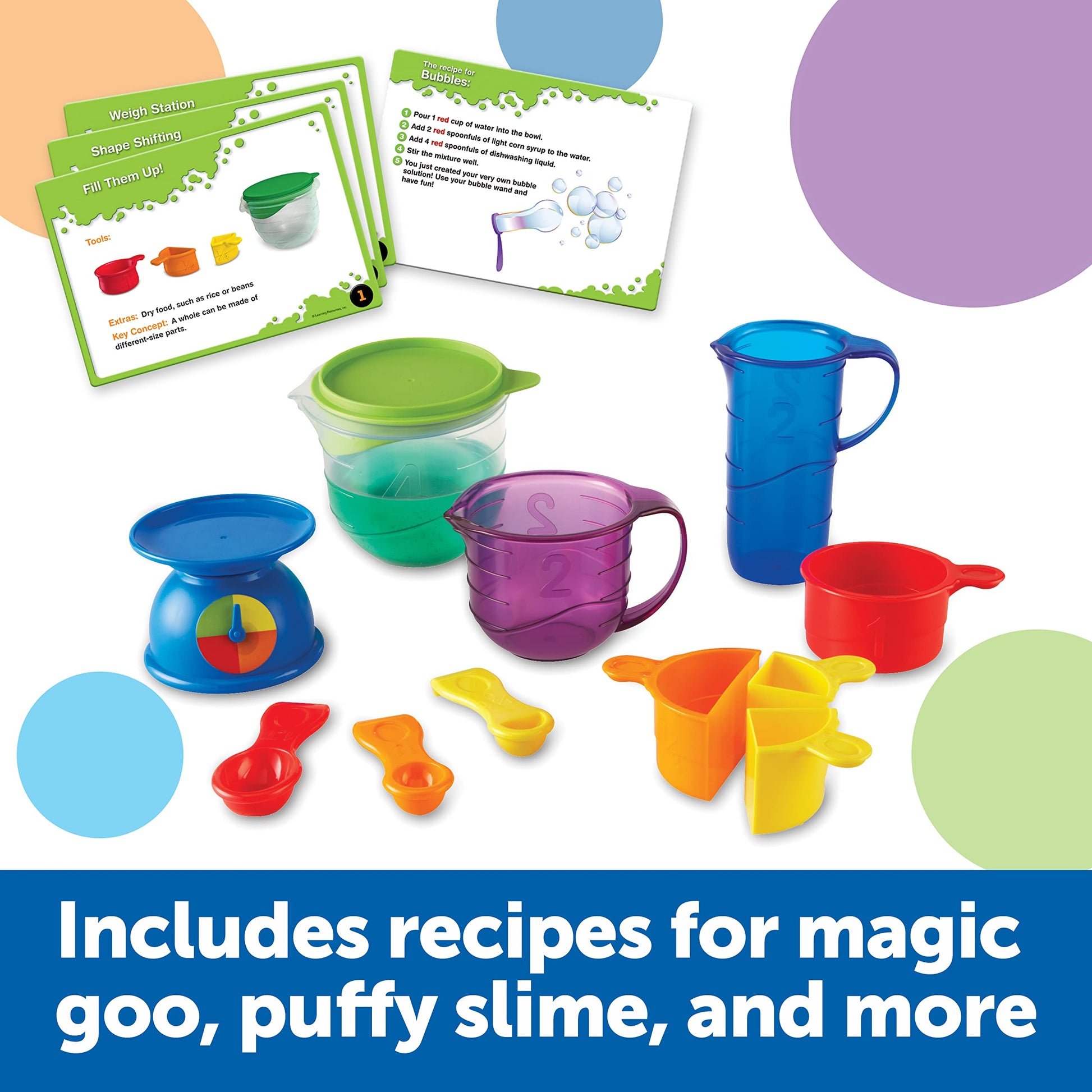 Learning Resources Mix And Measure Activity Set, Experiment Mixing Tools, 22 Pieces, Ages 3+