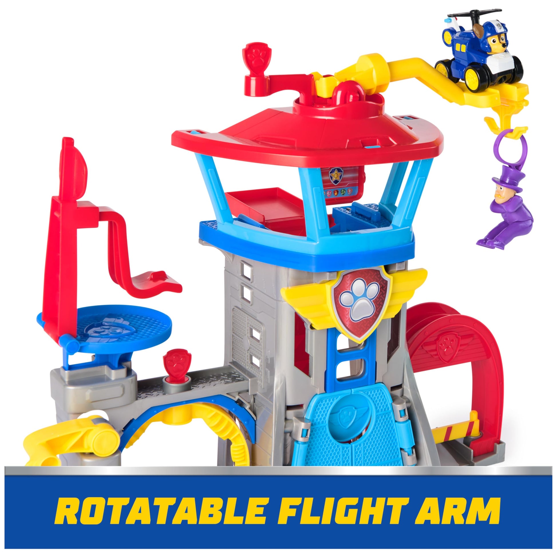Paw Patrol: Air Rescue, Pup Squad Adventure Bay Airport Playset, with Chase Toy Car Vehicle Launcher, Kids Toys for Boys and Girls 3+