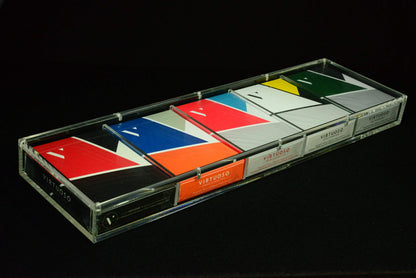 Carat X5 Card Case for Playing Card Decks - Strong Clear Acrylic & Magnetic Seal