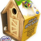 Matty's Toy Stop Paint Your Own Small Wooden Birdhouses (Includes Paints & Brushes) Gift Set Bundle - 3 Pack