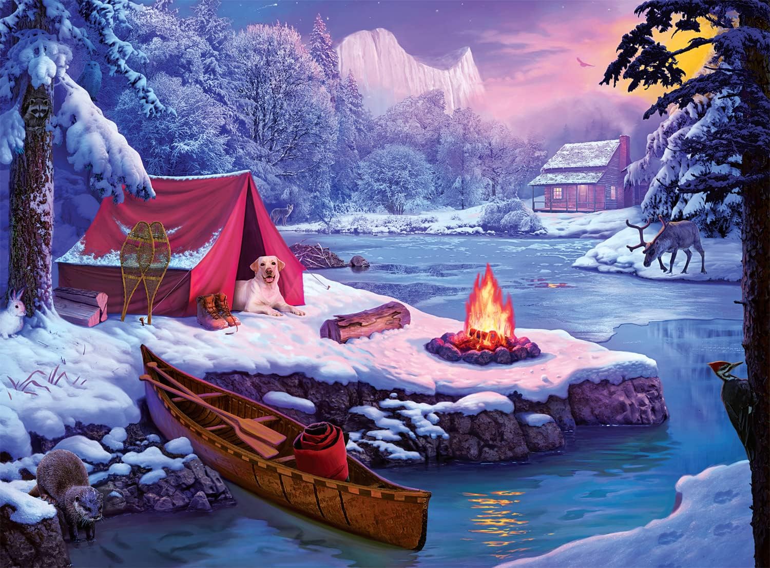 Buffalo Games - Snowy Retreat - 1000 Piece Jigsaw Puzzle for Adults