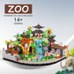 TEXXXIAN Zoo Micro Mini Bricks Desert Building Blocks,Creative Ideals Zoological Park Architecture Toy Present Model for Adults and Kids Age of 14+