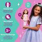 Glitter Girls - 14-Inch Fashion Doll - Brown Hair & Blue Eyes - Pink Dress, Glittery Shoes & Hairbow - Dolls for Girls 3+ Years - Bluebell