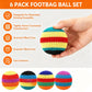 VKNMQLB 6 Pack Hacky Footbag Sack Set - Durable Knit Kick Bags Soft Kick Sack Balls for Adults & Beginners - Durable Juggling & Outdoor Game